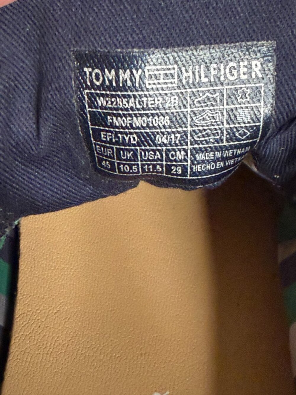 Tommy Hilfiger Suede Leather Sneakers Mens Shoes Trainers Green 11.5 - Picture 10 of 11